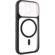 Чохол TPU+PC GETMAN Moon Clear with MagSafe для Apple iPhone 16 Pro Max (6.9")  Black - 00000084774_1