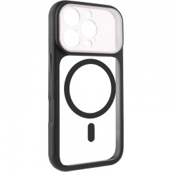 Чохол TPU+PC GETMAN Moon Clear with MagSafe для Apple iPhone 16 Pro Max (6.9")  Black - 00000084774_1