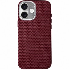 Чохол TPU+PC KVZV Triangular Pattern with Magnetic Fit для Apple iPhone 17 (6.3")  Red - 00000088021_5