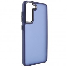 Чохол TPU+PC Lyon Frosted для Samsung Galaxy S21 FE  Navy Blue - 00000065052_3