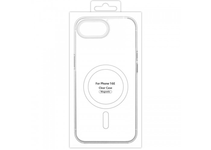 Чохол TPU Clear Case with MagSafe для Apple iPhone 16e (6.1