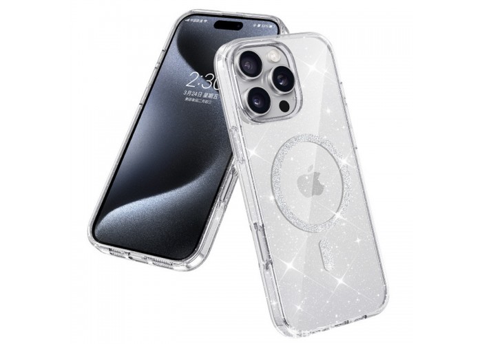 Чохол TPU Eclipse Sparkle (MagFit) для Apple iPhone 16 Pro Max (6.9