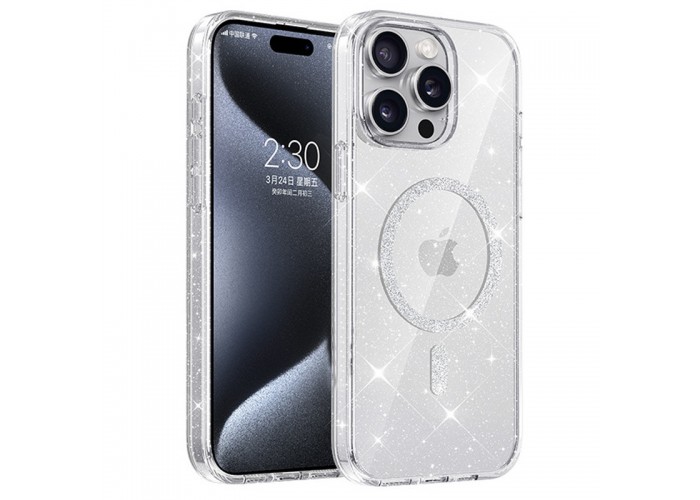 Чохол TPU Eclipse Sparkle (MagFit) для Apple iPhone 15 Pro Max (6.7