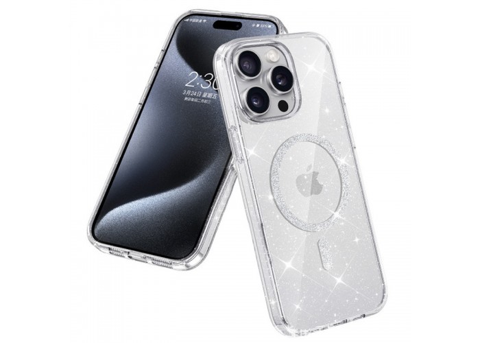Чохол TPU Eclipse Sparkle (MagFit) для Apple iPhone 15 Pro Max (6.7