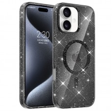 Чохол TPU Eclipse Sparkle (MagFit) для Apple iPhone 16 (6.1")  Black - 00000077644_1