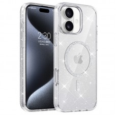 Чохол TPU Eclipse Sparkle (MagFit) для Apple iPhone 16 (6.1")  Clear - 00000077644_2