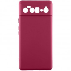 Чохол TPU GETMAN Liquid Silk Full Camera для Google Pixel 6 Pro  Бордовий / Marsala - 00000077913_1