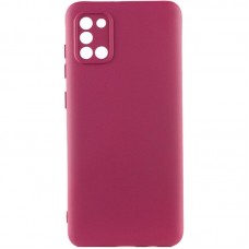 Чохол TPU GETMAN Liquid Silk Full Camera для Samsung Galaxy A31  Бордовий / Marsala - 00000073788_1