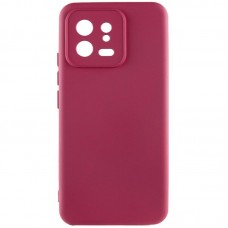 Чохол TPU GETMAN Liquid Silk Full Camera для Xiaomi 13 Pro  Бордовий / Marsala - 00000081489_1