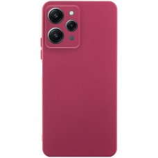 Чохол TPU GETMAN Liquid Silk Full Camera для Xiaomi Redmi 12  Бордовий / Marsala - 00000077924_1