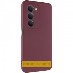Чохол TPU GETMAN Liquid Silk Full Camera для Xiaomi Redmi 15C (Global) / Poco C85 (Global)  Бордовий / Marsala - 00000087860_2