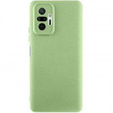 Чохол TPU GETMAN Liquid Silk Full Camera для Xiaomi Redmi Note 10 Pro / 10 Pro Max  Зелений / Pistachio - 00000073803_4