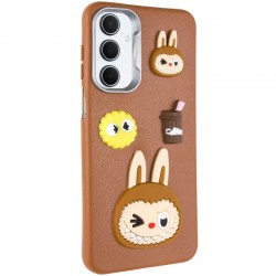 Чохол TPU Leather Toys для Samsung Galaxy A26 5G  Labubu / Brown - 00000076383_4