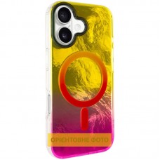 Чохол TPU Shiny Mountain (MagFit) для Apple iPhone 17 (6.3")  Yellow / Pink - 00000080428_7