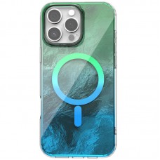 Чохол TPU Shiny Mountain (MagFit) для Apple iPhone 16 Pro Max (6.9")  Green / Blue - 00000077657_4