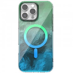 Чохол TPU Shiny Mountain (MagFit) для Apple iPhone 16 Pro Max (6.9")  Green / Blue - 00000077657_4