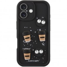 Чохол TPU Toys Case для Apple iPhone 16 (6.1")  Black / Always Happy - 00000072856_1