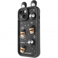 Чохол TPU Toys Case with Ears для Apple iPhone 14 (6.1")  Black - 00000078438_1