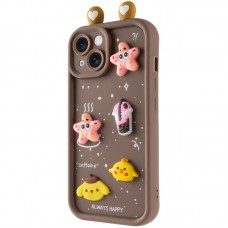 Чохол TPU Toys Case with Ears для Apple iPhone 14 (6.1")  Brown - 00000078438_2