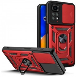 Чохол Ummi Camshield Serge Ring для Xiaomi Redmi Note 11 (Global) / Note 11S  Червоний - 00000080730_4