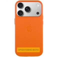 Чохол шкіряний Leather Case (AA) with MagSafe and Animation для Apple iPhone 17 (6.3")  Orange - 00000084663_3