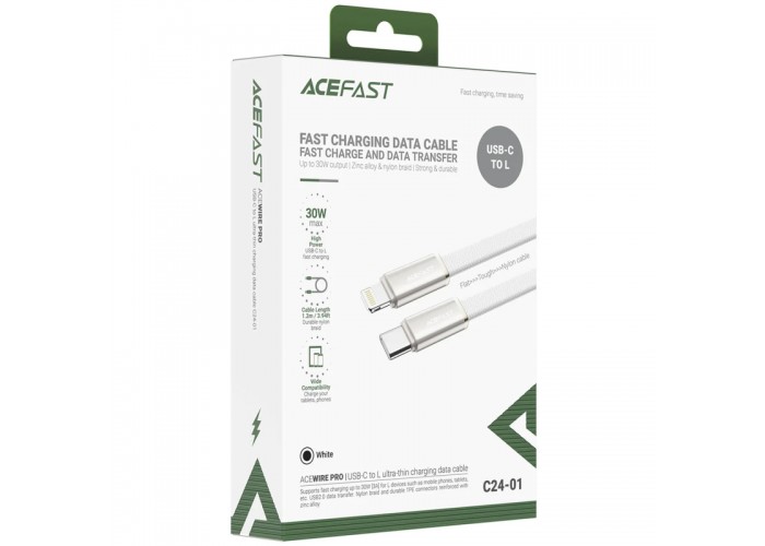 Дата кабель Acefast C24-01 Type-C to Lightning 30W (1.2m)