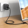 Дата кабель Acefast C6-03 USB-C to USB-C 100W zinc alloy digital display braided (2m)