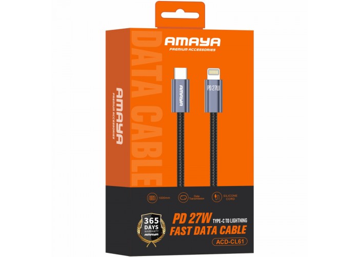 Дата кабель Amaya 61CL Type-C to Lightning 27W (1m)
