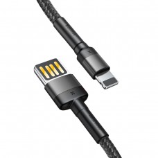 Дата кабель Baseus Cafule Lightning Cable Special Edition 2.4A (1m) (CALKLF-G)  Сірий - 00000031842_2