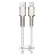 Дата кабель Baseus Cafule Series Metal Type-C to Lightning PD 20W (1m) (CATLJK-A)  Білий - 00000049177_1