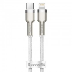 Дата кабель Baseus Cafule Series Metal Type-C to Lightning PD 20W (1m) (CATLJK-A)  Білий - 00000049177_1