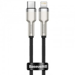 Дата кабель Baseus Cafule Series Metal Type-C to Lightning PD 20W (1m) (CATLJK-A)  Чорний - 00000049177_2