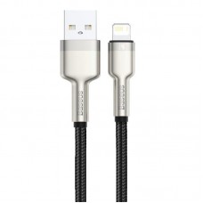 Дата кабель Baseus Cafule Series Metal USB to Lightning 2.4A (0.25m) (CALJK-0)  Black - 00000080412_1