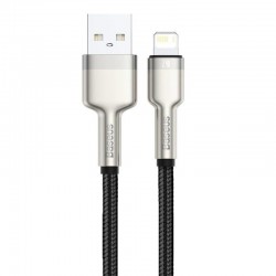 Дата кабель Baseus Cafule Series Metal USB to Lightning 2.4A (0.25m) (CALJK-0)  Black - 00000080412_1