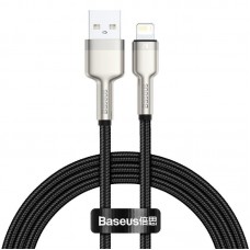 Дата кабель Baseus Cafule Series Metal USB to Lightning 2.4A (1m) (CALJK-A0)  Black - 00000074776_1