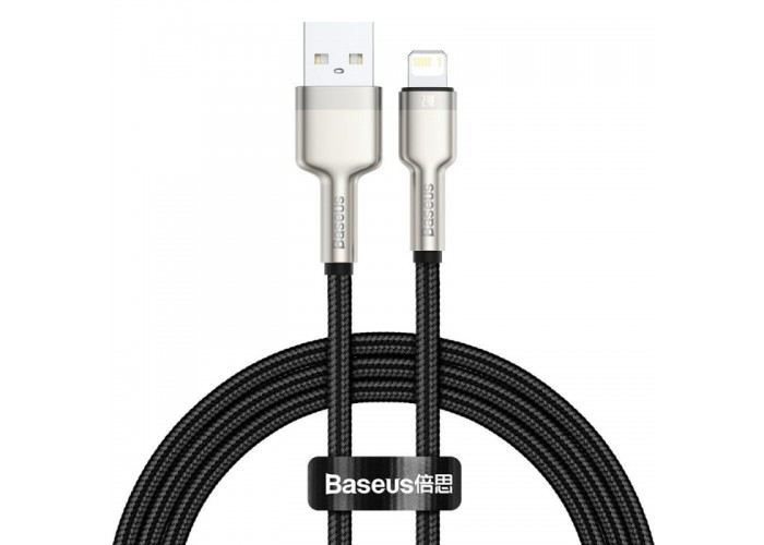 Дата кабель Baseus Cafule Series Metal USB to Lightning 2.4A (1m) (CALJK-A0)