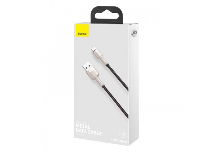 Дата кабель Baseus Cafule Series Metal USB to Lightning 2.4A (1m) (CALJK-A0)