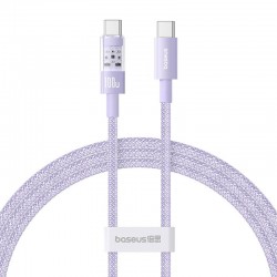 Дата кабель Baseus Gem Fast Charging Type-C to Type-C 100W (1m) (P10373000111)  Nebula Purple - 00000079474_4