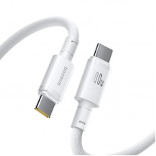Дата кабель Baseus New Braided Type-C to Type-C 100W (2m) (E0426V)  Moon White - 00000085299_2
