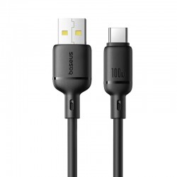 Дата кабель Baseus Silky Series OS Fast Charging USB to Type-C 100W (2m) (P10377703)  Cluster Black - 00000076493_1