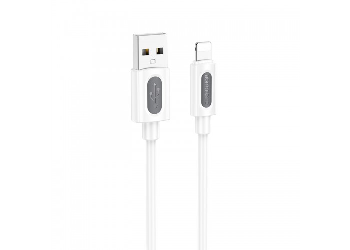 Дата кабель Borofone BX114 Structure USB to Lightning 2.4A (1m)