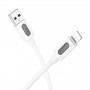 Дата кабель Borofone BX114 Structure USB to Lightning 2.4A (1m)