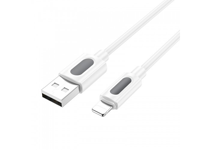 Дата кабель Borofone BX114 Structure USB to Lightning 2.4A (1m)