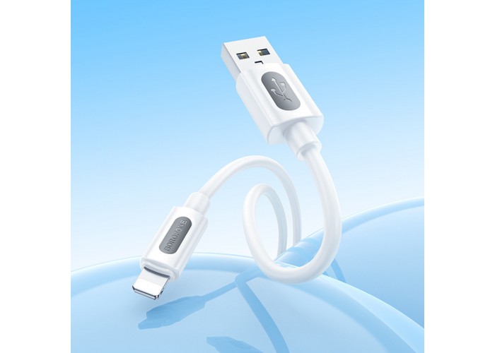 Дата кабель Borofone BX114 Structure USB to Lightning 2.4A (1m)
