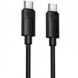 Дата кабель Borofone BX123 Leya Type-C to Type-C 60W (1m)  Black - 00000086476_1