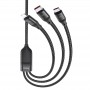 Дата кабель Hoco U104 Ultra 6A 3in1 Lightning-MicroUSB-Type-C (1.2m)
