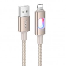 Дата кабель Hoco U144 New USB to Lightning 2.4A (1.2m)  Gold - 00000081804_2