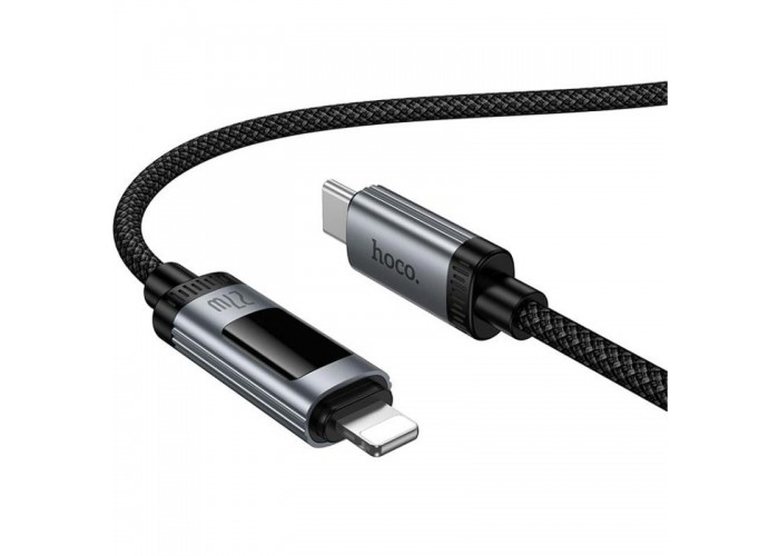 Дата кабель Hoco U148 Lord with display Type-C to Lightning 27W (1.2m)