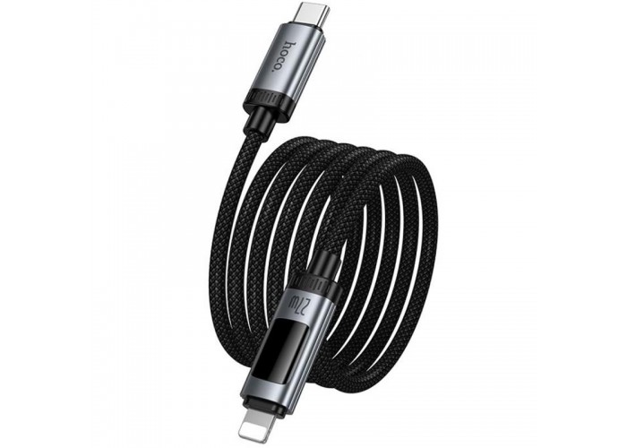 Дата кабель Hoco U148 Lord with display Type-C to Lightning 27W (1.2m)
