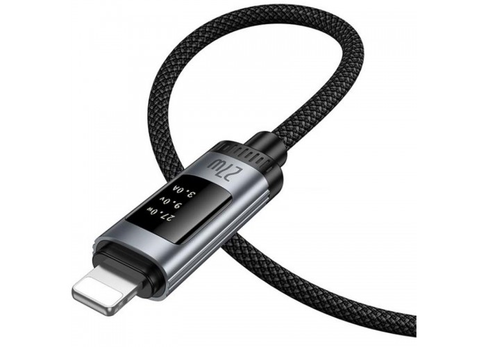 Дата кабель Hoco U148 Lord with display Type-C to Lightning 27W (1.2m)